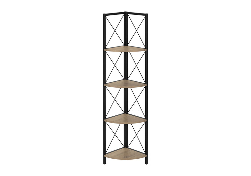 Corner Bookcase - Taupe