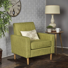 Load image into Gallery viewer, Nebulize - Upholstered Fabric Club Chair With Button Tufted And Square Off Arm And Back
