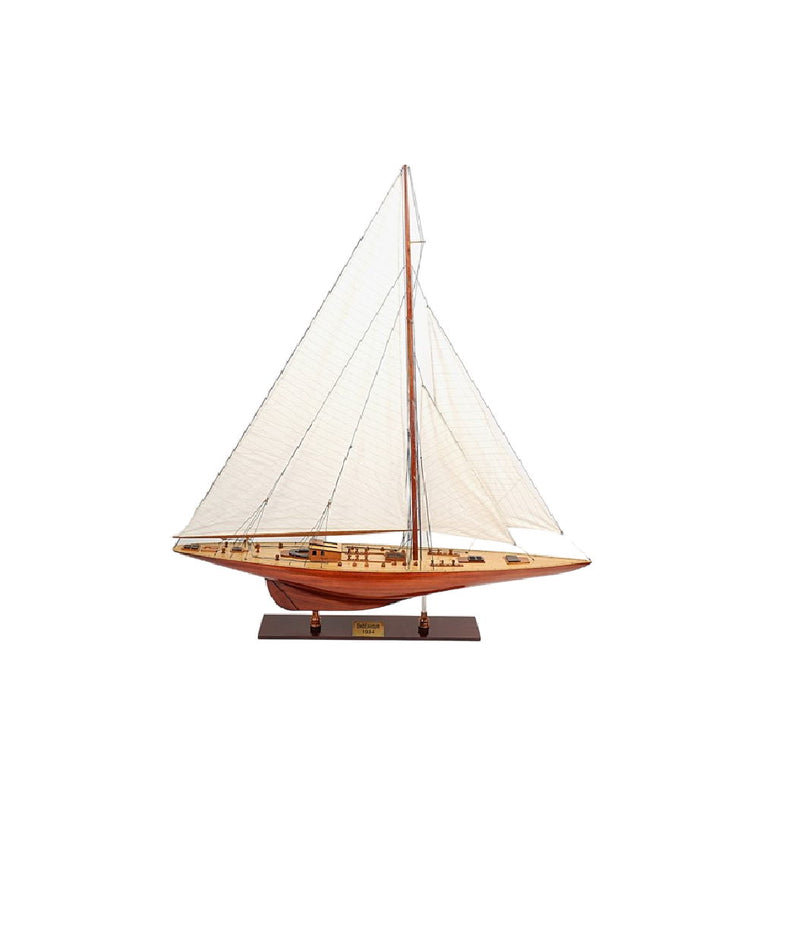 Hand Painted Boat (401991) - Brown