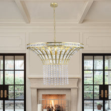 Load image into Gallery viewer, 18" Chandelier Crystal Ceiling Light - Clear
