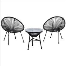 Load image into Gallery viewer, Acapulco Style 3 Piece Patio Bistro Set With Chairs

