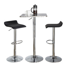 Load image into Gallery viewer, Ale - 3 Piece Bar Set Bistro Square Contemporary Adjustable Oval Footrest
