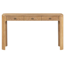 Load image into Gallery viewer, Console Table With Three Drawers - Natural
