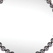 Load image into Gallery viewer, 24" Iron Beaded Round Accent Mirror - Dark Gray
