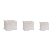 Load image into Gallery viewer, Geometric Rectangular Planter Boxes (Set of 3) - White
