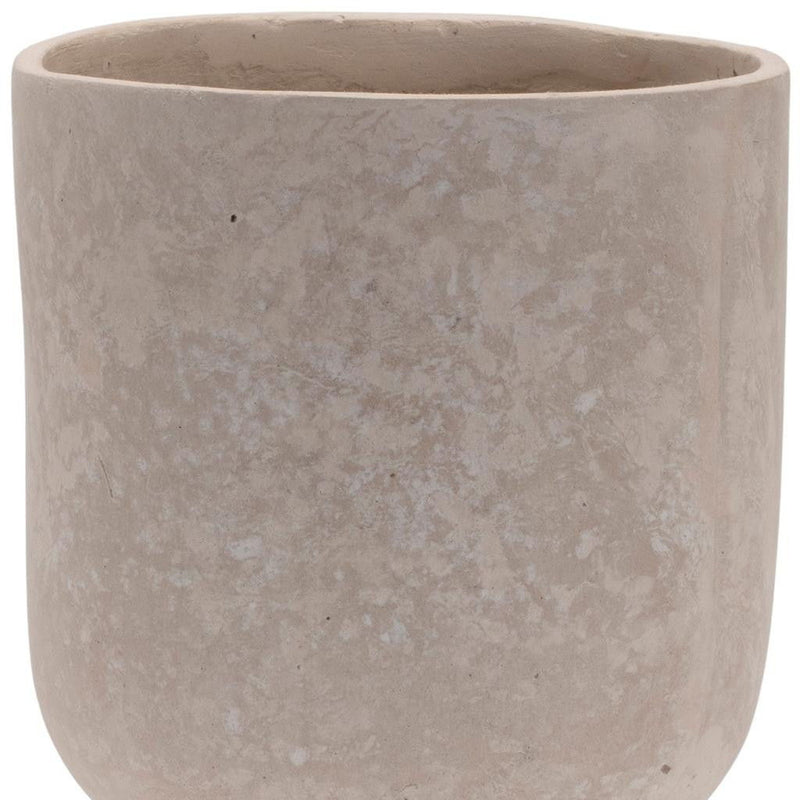 Recycled Urn Table Vase - Beige