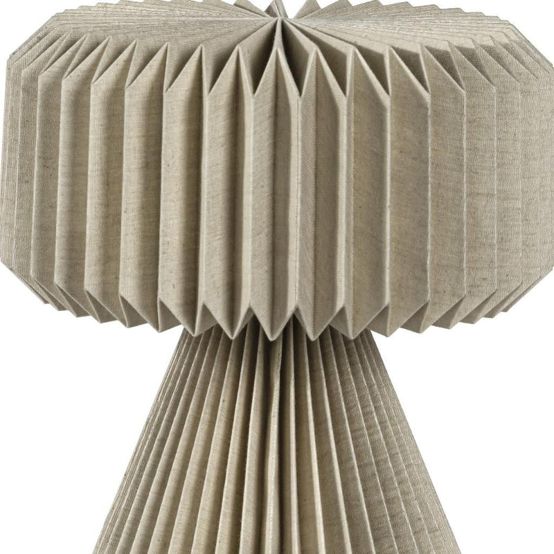 13" Geometric Bedside Lamp With Cylinder Shade - Natural