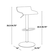 Load image into Gallery viewer, Ale - Contemporary Adjustable Barstool (Set of 2)
