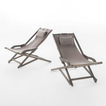 Load image into Gallery viewer, NIKKI BEACH SLING CHAIR - GREY
