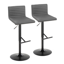 Load image into Gallery viewer, Mason - Contemporary Adjustable Barstool With Swivel With Straight T Footrest (Set of 2)
