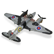Load image into Gallery viewer, Hand Painted Model Airplane Tabletop Sculpture - Black / Gray
