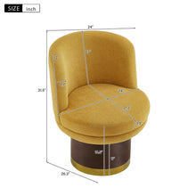 Load image into Gallery viewer, Round Swivel Accent Chair With Ergonomic Backrest For Living Room
