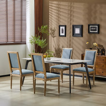 Load image into Gallery viewer, French Country Style Dining Chair With Upholstered Seating And Fluted Legs
