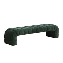 Load image into Gallery viewer, Modern Upholstered Armless Bed Bench With Channel Tufted Design

