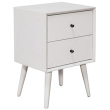 Load image into Gallery viewer, Century Modern Wood 2 Drawer Nightstand - White

