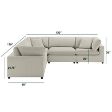Load image into Gallery viewer, Cassandra - Modular 5 Piece Sectional
