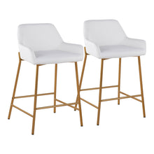 Load image into Gallery viewer, Daniella - Comfortable Contemporary Glam Fixed Height Counter Stool (Set of 2)
