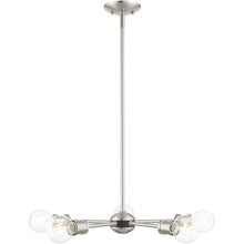 Load image into Gallery viewer, 11" Five Light Dimmable Chandelier With Shades - Nickel
