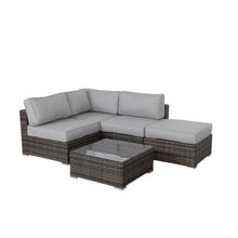 Load image into Gallery viewer, Seating Set With Cushions Handcrafted Wicker Design
