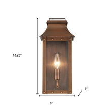 Load image into Gallery viewer, Manchester 1-Light Patina Pocket Wall Light - Cooper
