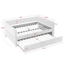 Load image into Gallery viewer, Upholstered Daybed With Pop Up Trundle
