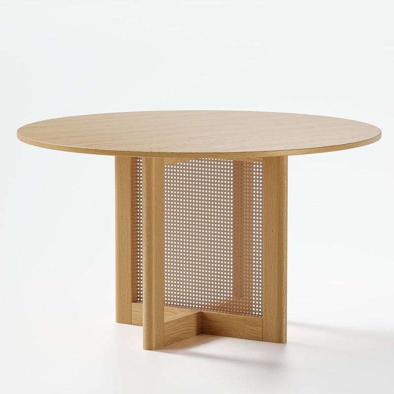 Unfinished Wood Rounded Bar Table - Light Brown