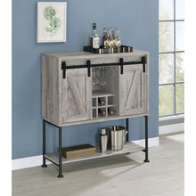 Load image into Gallery viewer, Hovander - Sliding Door Bar Cabinet - Gray
