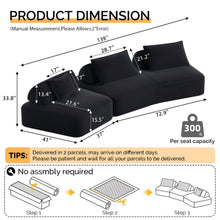 Load image into Gallery viewer, Modern Luxury Oversized Modular Sectional Sofa Set
