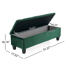 Load image into Gallery viewer, Contemporary Button Tufted And Diamond Stitched Storage Ottoman
