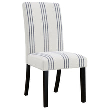 Load image into Gallery viewer, Draper - Upholstered Dining Chair (Set of 2) With Vertical Stripes - Beige
