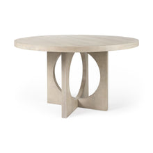 Load image into Gallery viewer, 54" Rounded Pedestal Base Dining Table - Natural
