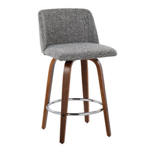 Load image into Gallery viewer, Toriano - Mid-Century Modern Fixed Height Counter Stool With Round Footrest (Set of 2)
