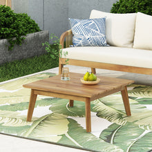 Load image into Gallery viewer, Crowne - Modern Coffee Table With Slat Design - Teak
