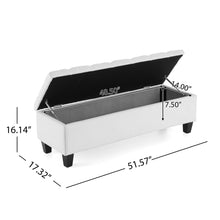 Load image into Gallery viewer, Contemporary Button Tufted And Diamond Stitched Storage Ottoman
