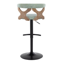 Load image into Gallery viewer, Gardenia - Contemporary Adjustable Barstool With Swivel With Rounded T Footrest (Set of 2)
