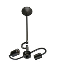 Load image into Gallery viewer, Bulb Two Light Metal Chandelier - Bronze
