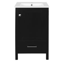 Load image into Gallery viewer, Bathroom Vanity With Ceramic Sink, Soft Close Drawers, Door Organizer, Divider Drawer, Adjustable Foot Pads
