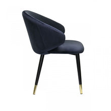 Load image into Gallery viewer, Upholstered Velvet Wing Back Dining Arm Chairs (Set of 2) - Blue
