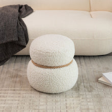 Load image into Gallery viewer, Snowman Stool With Cushion And Solid Wood Frame
