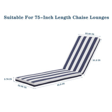 Load image into Gallery viewer, Outdoor Lounge Chair Cushion Replacement Patio Funiture Seat Cushion Chaise Lounge Cushion
