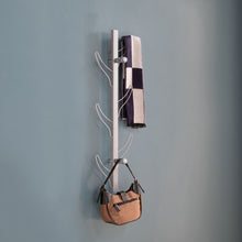 Load image into Gallery viewer, Vertical Eight Hook Coat Rack Wall Mount
