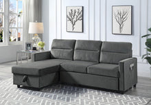 Load image into Gallery viewer, Ivy - Reversible Sleeper Sectional Sofa With Storage Chaise And Side Pocket
