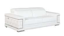 Load image into Gallery viewer, Silver Legs Sofa Italian Leather - White
