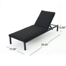 Load image into Gallery viewer, Modern Chaise Lounge With Wate Resistant Fabric Cushions

