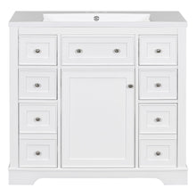 Load image into Gallery viewer, Modern Bathroom Vanity With Sink Combo, 6 Drawers And 1 Cabinet
