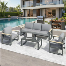 Load image into Gallery viewer, Modern Outdoor Sofa Set With Coffee Table
