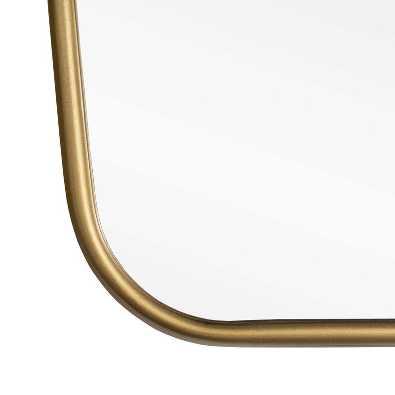 30" Abstract Metal Framed Accent Mirror - Gold