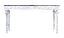 Load image into Gallery viewer, Solid Wood Distressed Console Table - White
