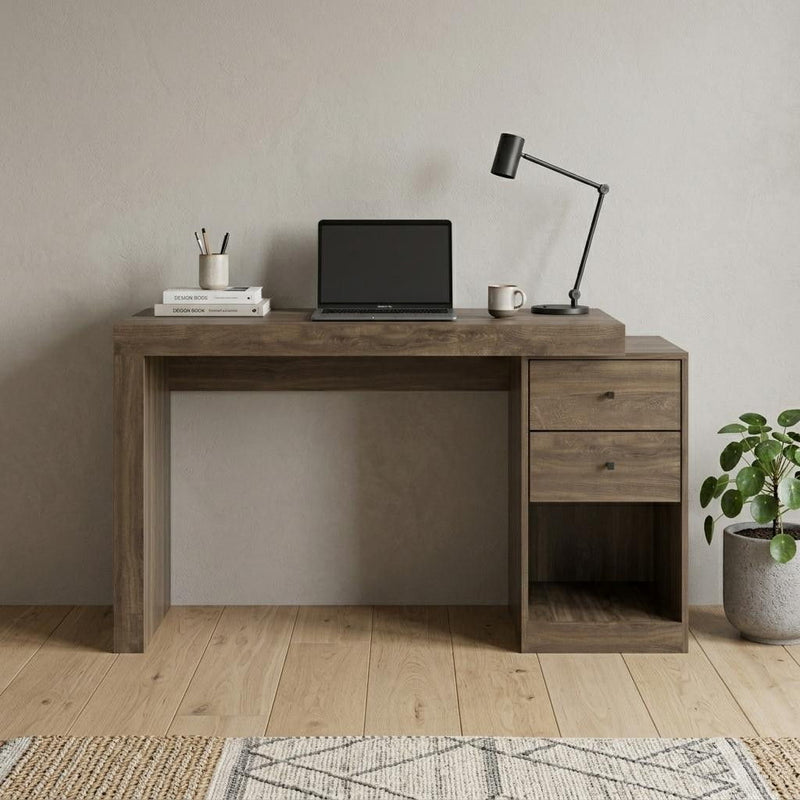 Writing Desk With Two Drawers - Walnut