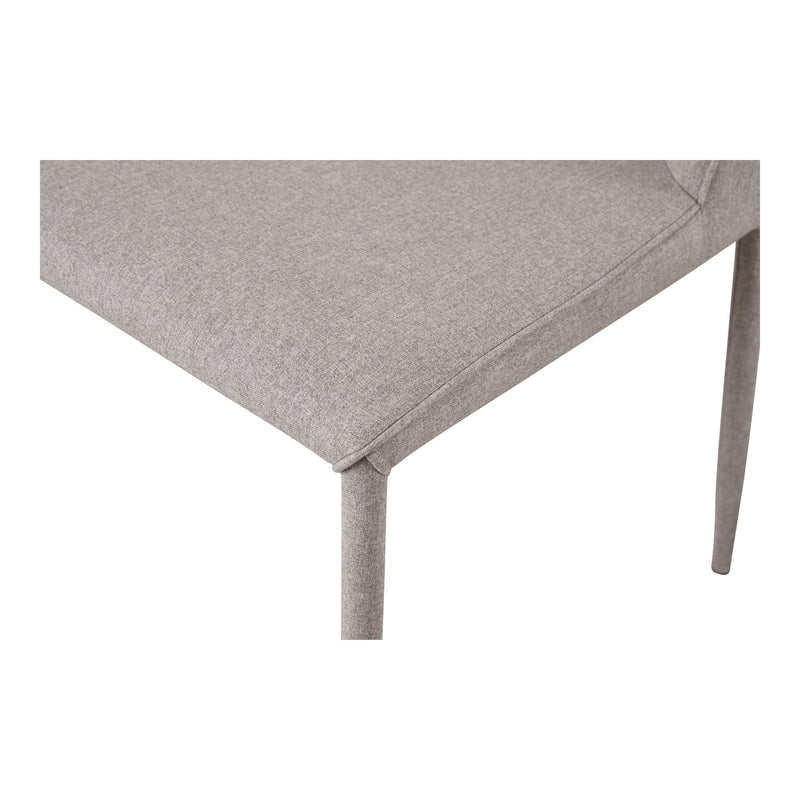 Upholstered Fabric Dining Side Chairs Without Arms (Set of 2) - Light Gray